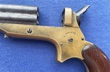 Antique 1859 SHARPS DERINGER .22 cal. 4 SHOT PEPPERBOX PISTOL - 5 of 10