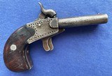 Antique 1850s ERA MOST UNUSUAL DOUBLE BARRELSxS DERINGER PISTOL - 1 of 12