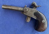 Antique 1850s ERA MOST UNUSUAL DOUBLE BARRELSxS DERINGER PISTOL - 5 of 12