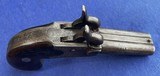 Antique 1850s ERA MOST UNUSUAL DOUBLE BARRELSxS DERINGER PISTOL - 4 of 12