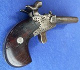 Antique 1850s ERA MOST UNUSUAL DOUBLE BARRELSxS DERINGER PISTOL - 10 of 12