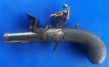 Antique 1820 ENGLISH FLINTLOCK DERRINGER, POCKET, MUFF PISTOL - 5 of 11