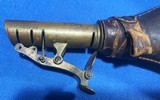Antique 3 EMBOSSED CIVIL WAR ERA LEATHER & BRASS SHOT FLASKS DOGS - 14 of 18