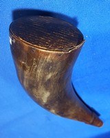 Antique 1850 ERA POWDER HORN CHEAP $50.00 - 2 of 4