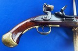 Antique 1780 ERA BRITISH FLINTLOCK .60 CAL. BELT PISTOL SEA SERVICE ? - 4 of 11