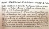 Antique 1836 ROBERT JOHNSON FLINTLOCK MILITARY PISTOL - 15 of 17