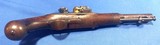 Antique 1836 ROBERT JOHNSON FLINTLOCK MILITARY PISTOL - 6 of 17