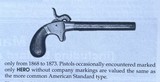 Antique 1870 MANHATTAN PERCUSSION HERO - NERO DERINGER MUFF PISTOL - 3 of 11
