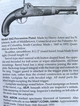 Antique M 1842 H. ASTON PERCUSSION PISTOL 1847 DATE MEXICAN & CIVIL WAR - 2 of 12
