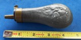 Antique EAGLE & SHIELD ZINC POCKET SIZE POWDER FLASK COLT, ETC. - 1 of 6