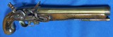Antique 1780 T. KETLAND FLINTLOCK PISTOL BRASS BARREL LONDON - 10 of 11