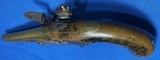 Antique 1780 T. KETLAND FLINTLOCK PISTOL BRASS BARREL LONDON - 7 of 11