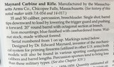 Antique 1863 CIVIL WAR MAYNARD PERCUSSION CARBINE BY MASS ARMS Co. - 2 of 20