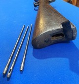 Antique 1873 ATTIC FOUND TRAPDOOR CARBINE COMLETE WITH CLEANING ROD - 20 of 20
