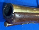 Antique ORIGINAL W. KETLAND & Co FLINTLOCK BRASS BARREL PISTOL - 8 of 17