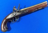 Antique ORIGINAL W. KETLAND & Co FLINTLOCK BRASS BARREL PISTOL - 1 of 17