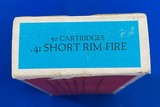 Vintage SCARCE NAVY ARMS .41 RIMFIRE AMMO FULL BOX 50 ROUNDS. - 7 of 7