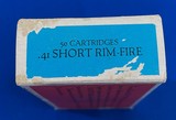 Vintage SCARCE NAVY ARMS .41 RIMFIRE AMMO FULL BOX 50 ROUNDS. - 6 of 7
