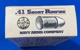 Vintage NAVY ARMS .41 RIMFIRE AMMO FULL 50 ROUNDS. - 7 of 8