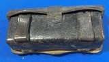 Antique McKENNY Co. / RIDABOCK Co. NSG .45-70 LEATHER CARTRIDGE BOX - 5 of 9