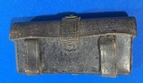 Antique McKENNY Co. / RIDABOCK Co. NSG .45-70 LEATHER CARTRIDGE BOX - 6 of 9