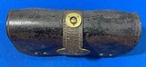 Antique McKENNY Co. / RIDABOCK Co. NSG .45-70 LEATHER CARTRIDGE BOX - 4 of 9
