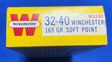 Vintage WINCHESTER .32-40 AMMO YELLOW BOX OF 20 NOS - 4 of 5