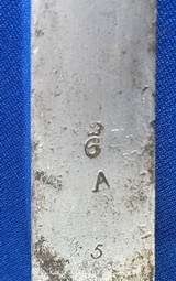 Antique REVOLUTIONARY WAR ERA SHORT LAND BROWN BESS BAYONET & SCABBARD - 5 of 6