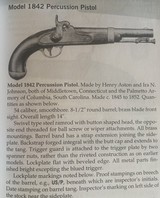 Antique 1842 H. ASHTON CIVIL WAR PERCUSSION PISTOL 1851 - 2 of 17