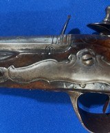 Antique G. LOGGER ? 1760 ERA ORIGINAL FLINTLOCK DERRINGER POCKET PISTOL - 13 of 14