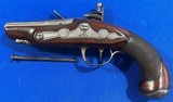 Antique ORIGINAL 1800s FLINTLOCK DERRINGER - POCKET PISTOL FINE CONDITION - 9 of 11