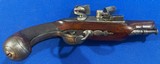 Antique ORIGINAL 1800s FLINTLOCK DERRINGER - POCKET PISTOL FINE CONDITION - 8 of 11