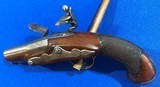 Antique ORIGINAL 1800s FLINTLOCK DERRINGER - POCKET PISTOL FINE CONDITION - 4 of 11