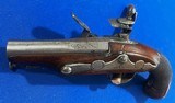 Antique ORIGINAL 1800s FLINTLOCK DERRINGER - POCKET PISTOL FINE CONDITION - 5 of 11
