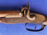 Antique THOMAS TURNER CIVIL WAR ERA 14 ga. DOUBLE SxS PERCUSSION SHOTGUN - 5 of 19