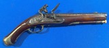 Antique ORIGINAL REVOLUTIONARY WAR ERA OFFICERS FLINTLOCK PISTOL - 4 of 16