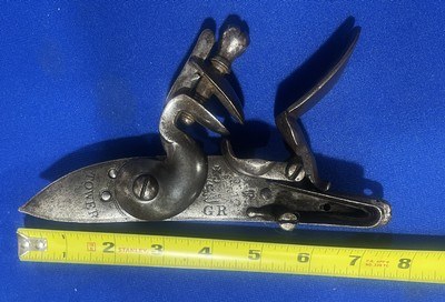 #2 ORIGINAL TOWER FLINTLOCK MUSKET LOCK ONLY BROAD ARROW GR