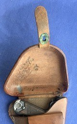 ORIGINAL 1943 WW 2 JAPANESE NAMBU PISTOL & HOLSTER WITH VETS INSCRIPTION - 8 of 15