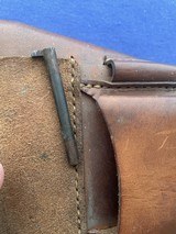 ORIGINAL 1943 WW 2 JAPANESE NAMBU PISTOL & HOLSTER WITH VETS INSCRIPTION - 6 of 15