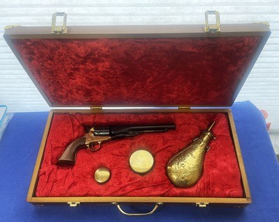 Vintage 1860 COLT ARMY REVOLVER ASM COPY CUSTOM CASED WITH ACESSORIES
