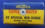 Vintage WINCHESTER - WESTERN .38 SPECIAL SUPER MATCH AMMO NOS. 50 RNDS. - 5 of 5