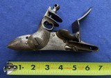 ORIGINAL ANTIQUE FLINTLOCK MUSKET LOCK ONLY "J" IN OVAL MARK - 1 of 3
