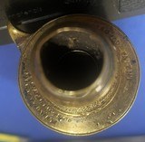 Antique CIVIL WAR ERA POWDER FLASK EAGLE IN VINE MAKER MARKED 8 " - 3 of 4