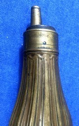 Antique CASED PISTOL or POCKET POWDER FLASK 4 1/2" - 2 of 4