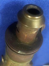 Original G & JW HAWKSLEY SHEFFIELD POWDER FLASK GOTHIC DESIGN 8 1/2" - 3 of 4