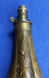 Antique CIVIL WAR ERA BARTRAM & Co FLASK PANEL & VINE 8 1/4" - 6 of 12