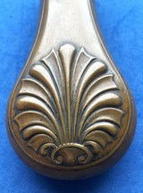 Antique CIVIL WAR ERA SINGLE SHELL POCKET CASED PISTOL POWDER FLASK - 2 of 7