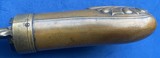 Antique CIVIL WAR ERA SINGLE SHELL POCKET CASED PISTOL POWDER FLASK - 7 of 7