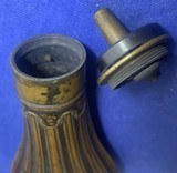 Antique CIVIL WAR ERA FLUTED POCKET or CASED PISTOL FLASK - 4 of 6