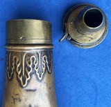 Antique CIVIL WAR ERA HOUND HEAD SNIDER SHOTGUN MUSKET POWDER FLASK - 6 of 9